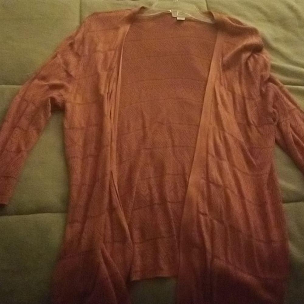 Coral sweater Loft XL